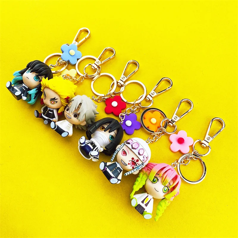 

Аксессуары для ключей: брелок для ключей Tanjirou Nezuko Zenitsu Giyuu Inosuke