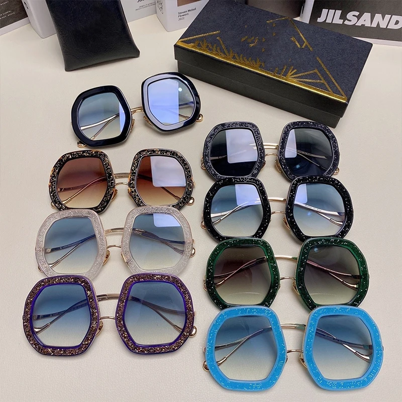 

2022 NEW Luxury sunglasses women high quality fashion Gig face designer eyewear outdoor UV400 Lady's Tide SUN GLASSES