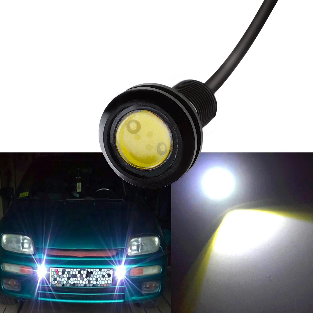 

18mm 23mm Auto DRL 12V Led Eagle Eye Bulb DayTime Running Turn Signal Lights Backup Reversing Parking Lamp Waterproof Fog Light