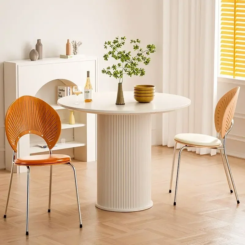 Роскошный круглый журнальный столик мраморный Элегантный дизайнерский