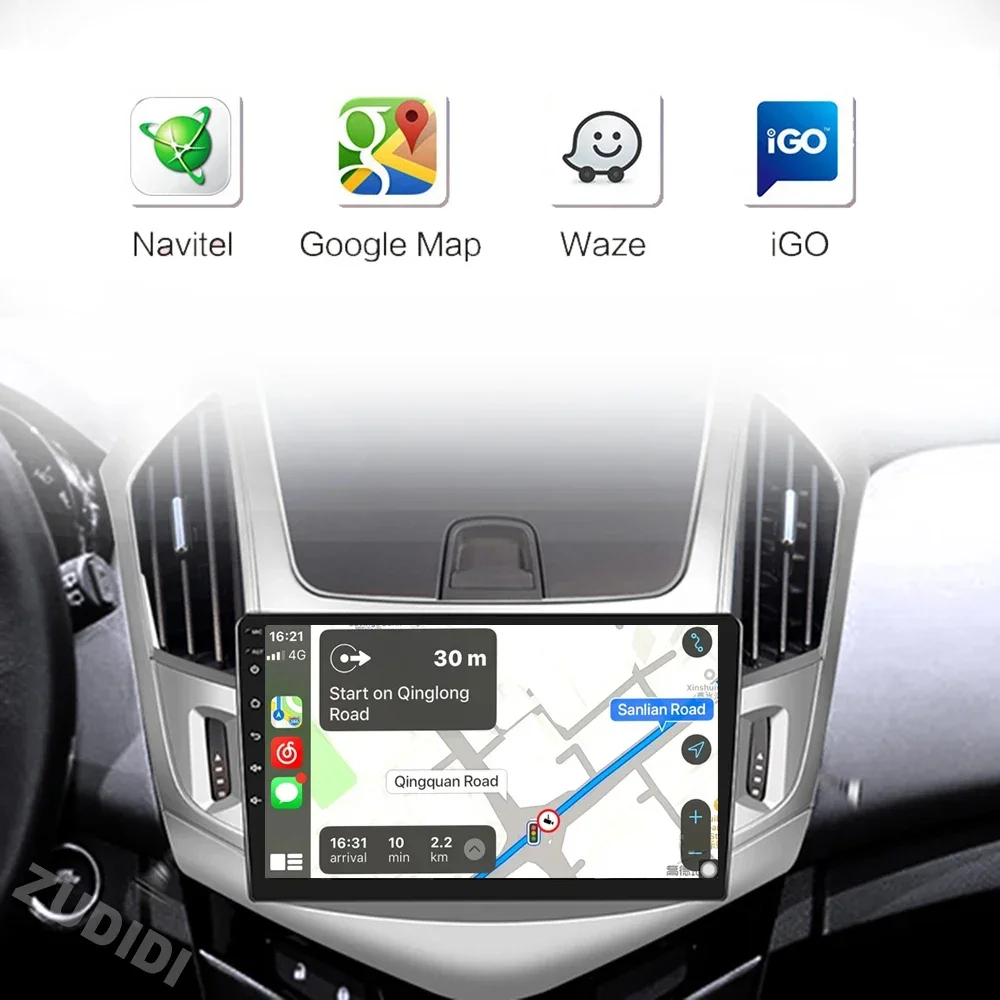 Автомобильный видеоплеер Android 13.0 для Chevrolet Cruze J300 J308 2012-2015 GPS-навигация Serero Carplay 8G 128G