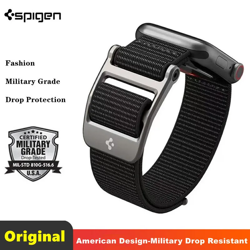 

Spigen DuraPro Flex Adult Unisex Wrist Strap Fashion Nylon Watch Strap 49mm For Apple Ultra Watch Band For 42mm 44mm 45mm Bands