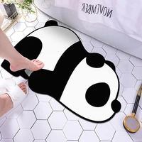 cute cat dog panda super absorbent bath mat quick drying anti slip mat skin floor mats toilet carpet home decor bath rug