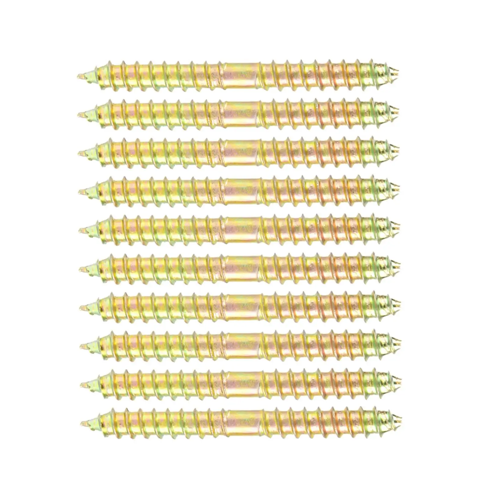 10 шт. 6x60 мм оцинкованные железные дюбельные винты двухсторонние саморезы для