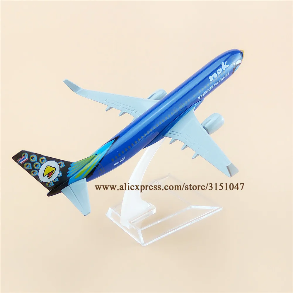 

16cm Blue Alloy Metal Thailand Thai NOK Air B737 Airlines Airplane Model Boeing 737 Airways Diecast Air Plane Model Aircraft