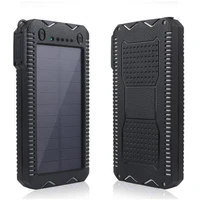 20000mah qi solar wireless fast charger power bank outdoor portable power bank external battery for xiaomi mi samsung iphone