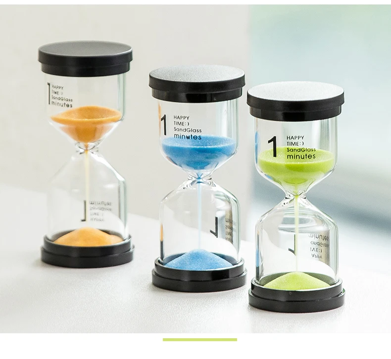 

1-30 Minutes Mini Hourglass Timer Creative Children Do Homework Clean Teeth Sandglass Timer Home Decoration Sand Clock Watch