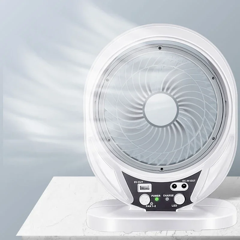 Popular8-inch USB Аккумуляторный солнечный вентилятор светильник набор