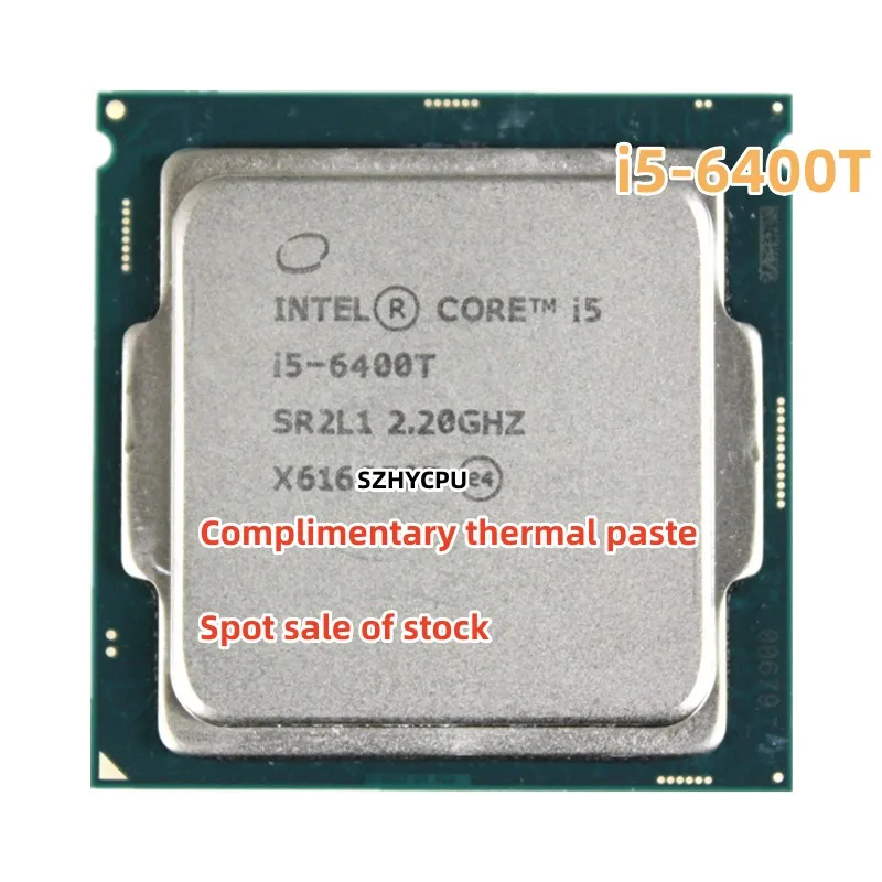 

Used Intel Core i5 6400T 2.2GHz Quad-Core Quad-Thread CPU Processor 6M 35W LGA 1151