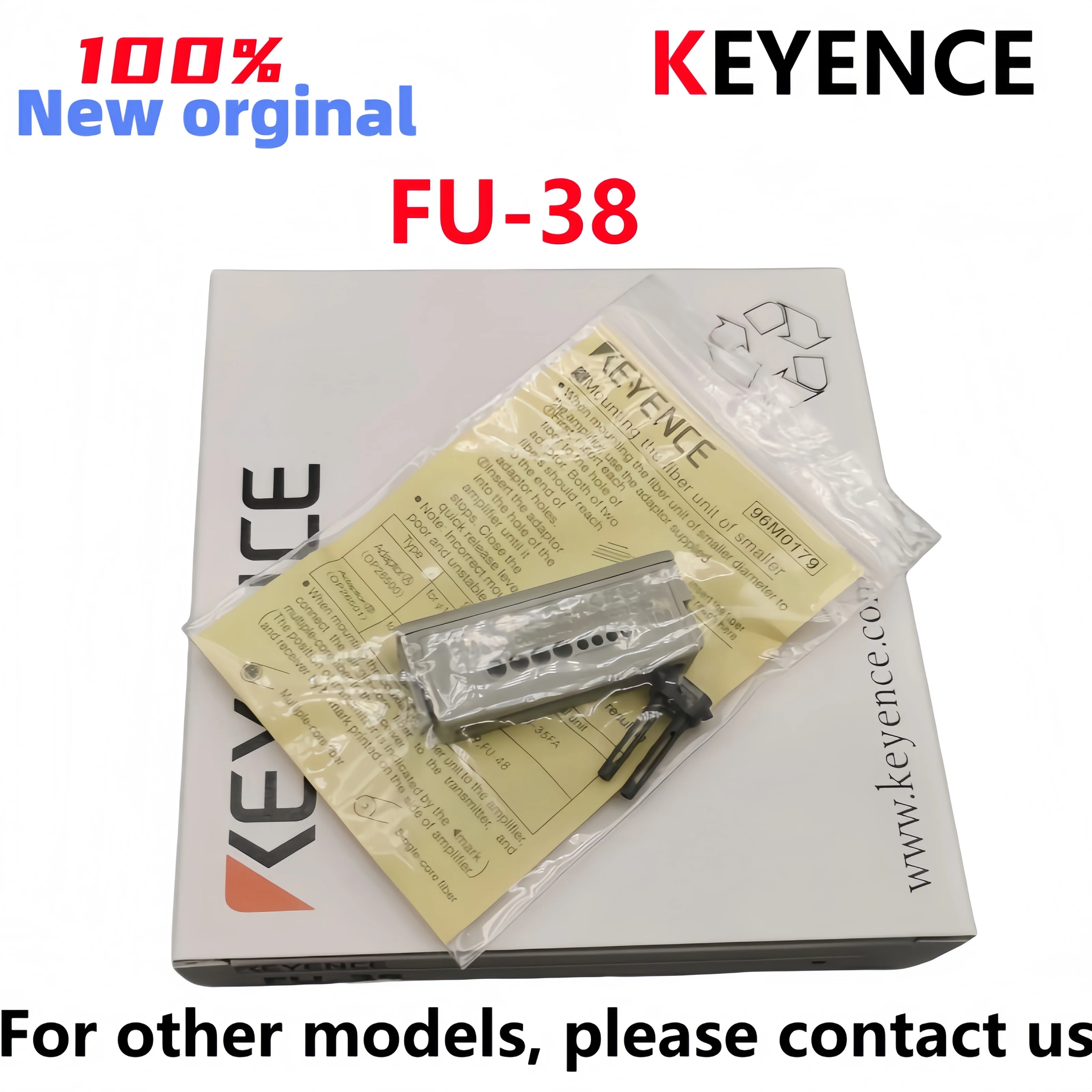 Фото Новый оригинальный волоконно-оптический датчик KEYENCE FU-38 с конфигурируемой отражающей системой №2