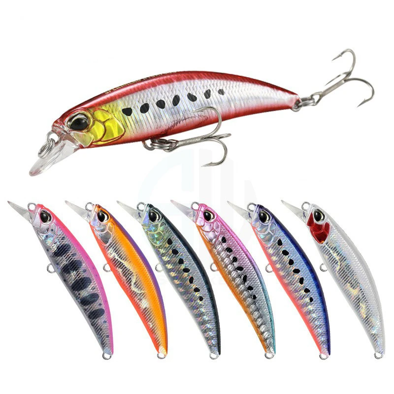 

2PCS Sinking Minnow Wobblers Fishing Lures 6cm 6g Iscas Artificial Hard Bait Copy Japan 3D Eyes Jerkbait Crankbait for Pike Bass