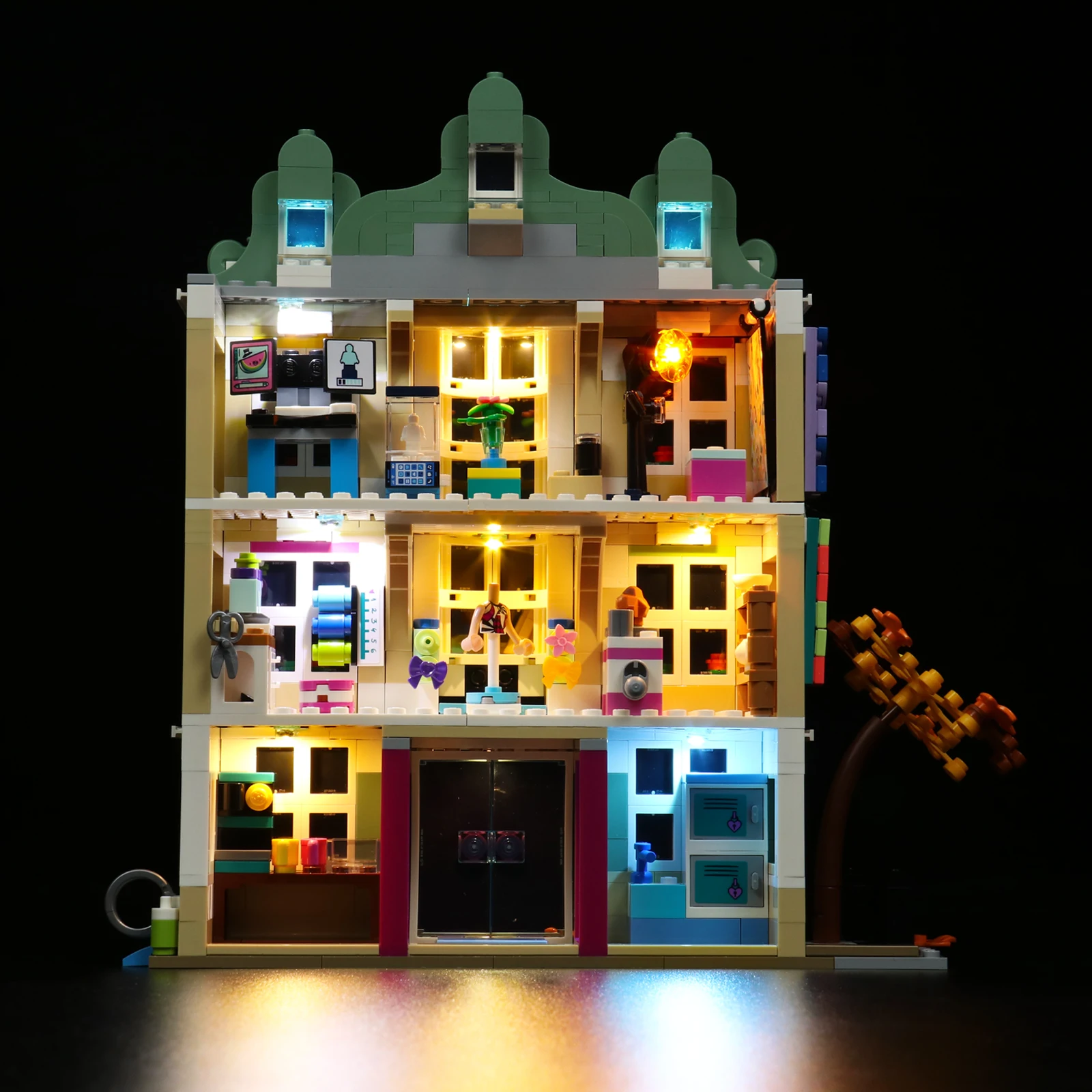 

LED Light Kit for 41711 Art School Building Blocks Set (NOT Include the Model)