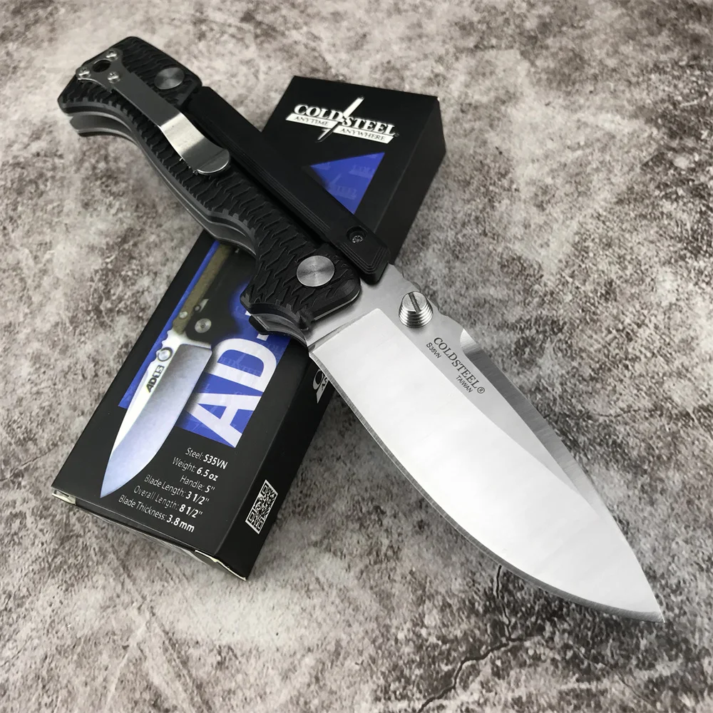 Складной нож Cold Steel 58SQ Demko AD15 клинок для скорпионов лезвие S35VN Черная Ручка G10