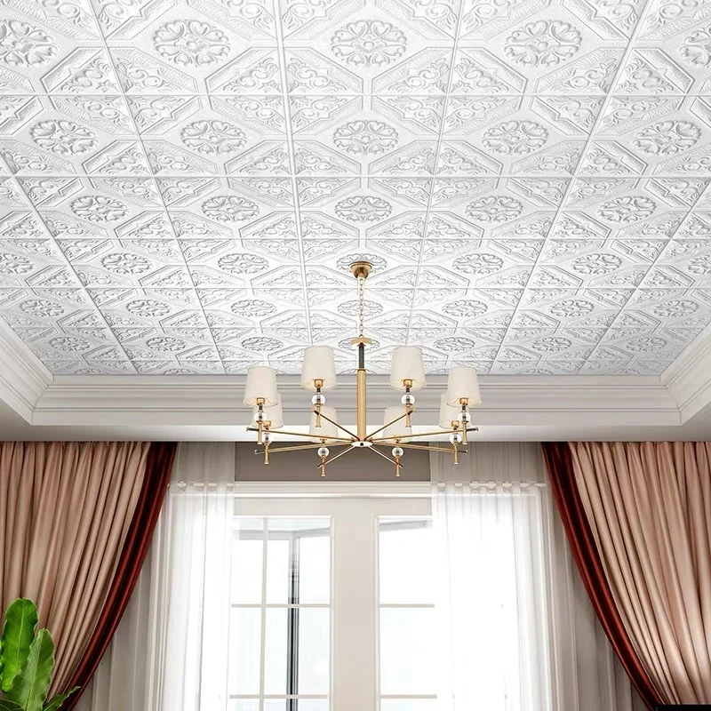 3D наклейки на стену самоклеящиеся обои из пеноматериала сделай сам для потолка