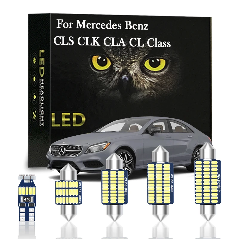 

Canbus LED Interior Light For Mercedes Benz CLS CLK CLA CL Class W218 W219 W208 C208 W209 C209 A209 C117 C215 C216 2018