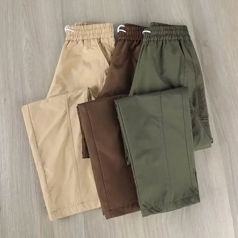 2024 новый стиль американские брюки-карго для мужчин свободный крой прямые