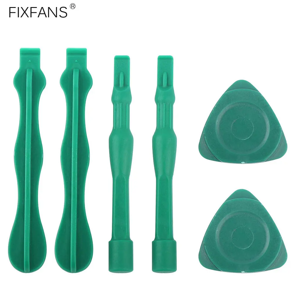 

FIXFANS 6 in 1 Electronics Repair Tool Kit Plastic Nylon Spudger Prying Opening Picks for Phone Tablet Laptop LCD Screen Removal