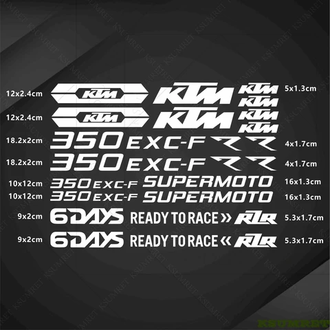 Для мотоцикла KTM 350 EXC-F наклейка с логотипом водостойкая