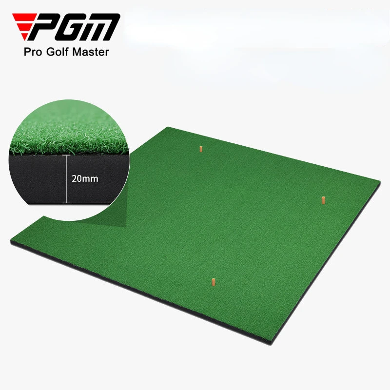 PGM Golf Practice Grass Mat 1*1m thickness 2cm Outdoor Indoor Training Hitting Golf Mat With Tee