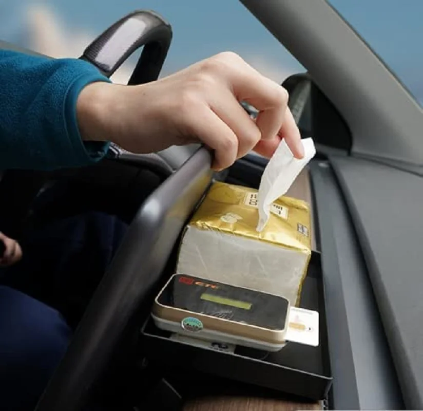 Органайзер для центральной консоли автомобиля Tesla Model 3/Y держатель ткани