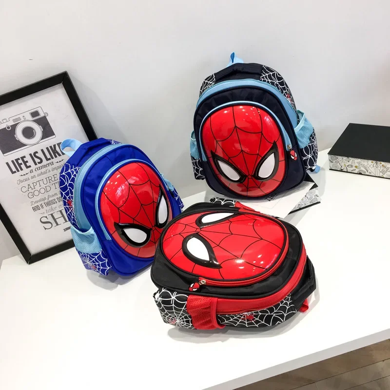 Студенческая школьная сумка Disney Человек-паук с мультяшным супергероем 3D стерео