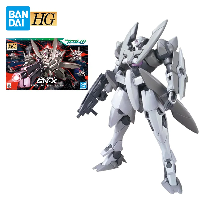 

Original Bandai Gundam Model HG 00 18 1/144 GNX-603T GN-X GUNPLA Mobile Suit Anime Action Figures Toys Gifts for Children