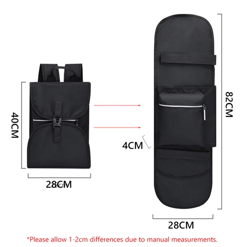 Double Rocker Skateboard Bag Land Surfboard Shoulder Backpack Outdoor Sport Longboard Protective Storage Bags Skate Accessories