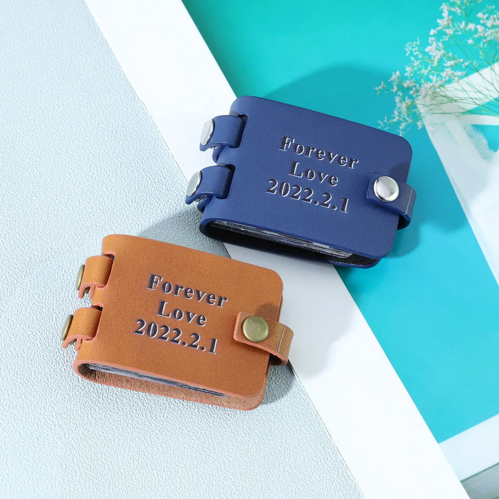 Father's Day Diy Gift Custom 2.5Inch PU Mini Kpop Card Binder Photo Album Picture Acrylic Photocards Holder Photoes Album