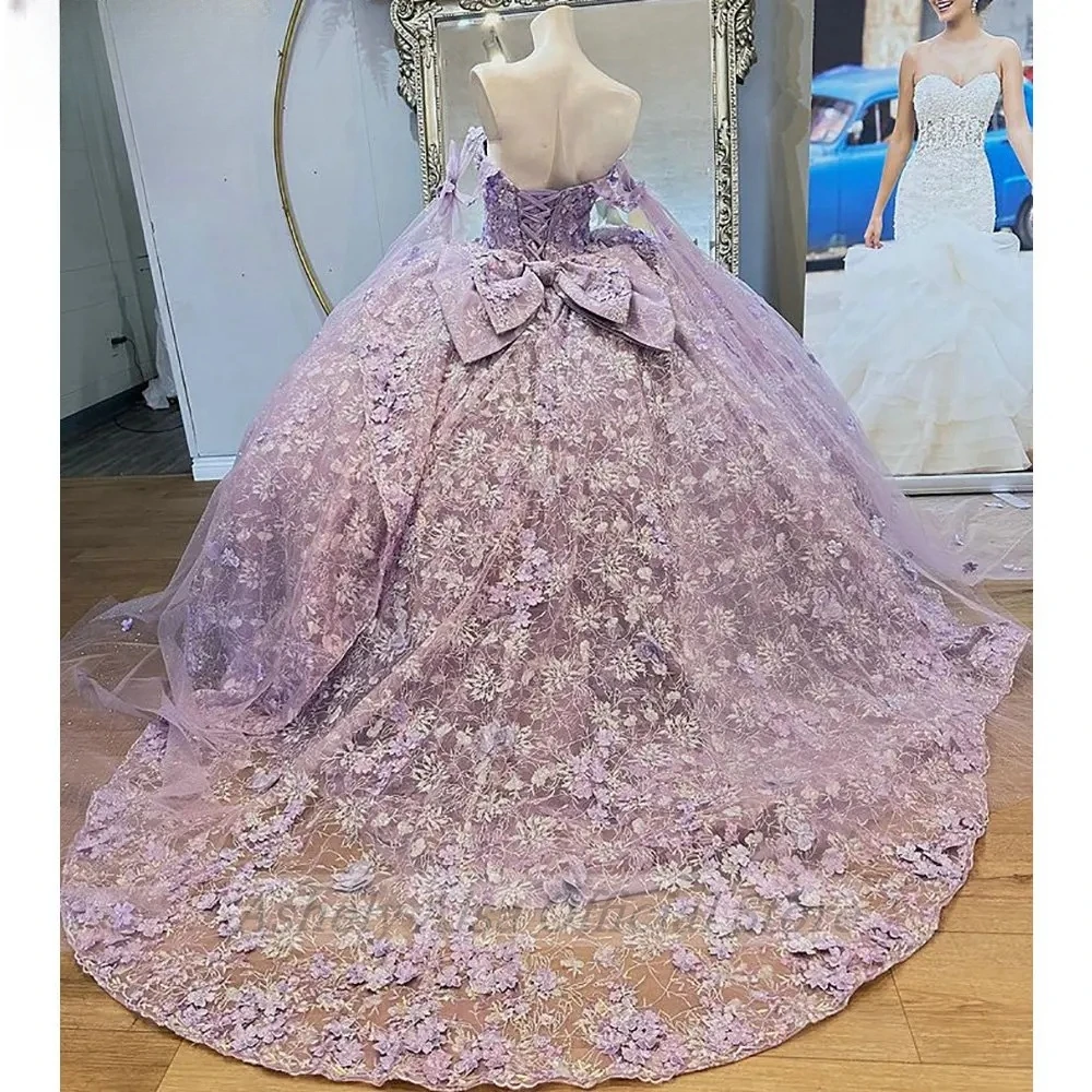 AA-P87 Роскошные сиреневые платья принцессы Quinceanera по индивидуальному заказу