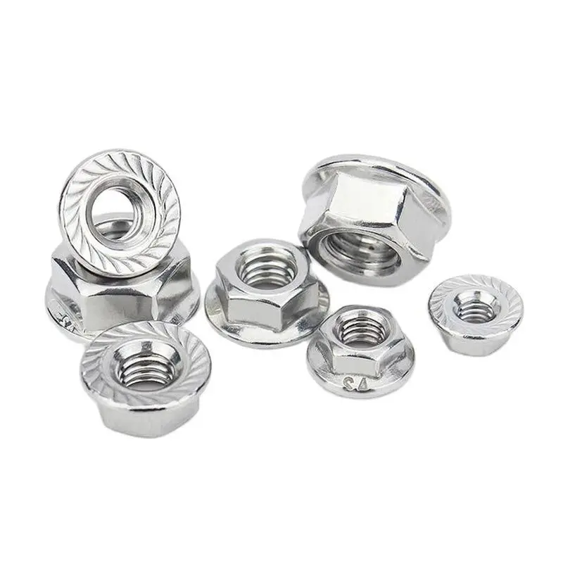 

Правая и левая рука, фланцевые гайки из нержавеющей стали, зубчатое основание с мелким шагом для блокировки M2, 5 M3 M4 M5 M6 M8 M10 M12 M14 M16 M20