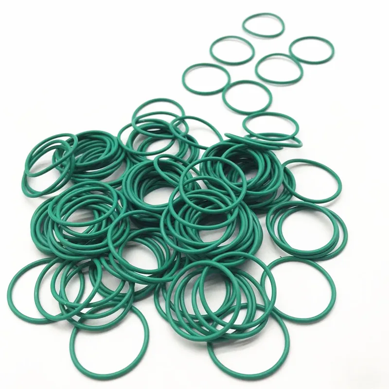 

10PCS FKM O Ring Thickness CS 1.5mm OD 4-50mm Insulation Oil High Temperature Resistance Green Fluorine Rubber Sealing Gaskets