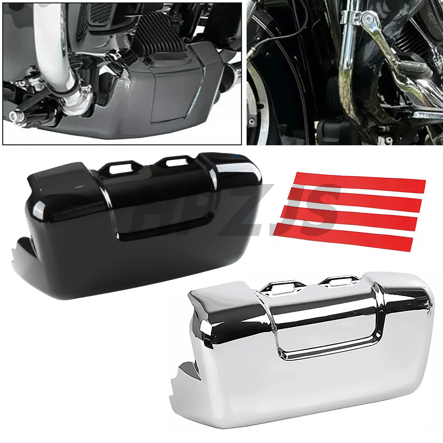 Крышка водяного насоса мотоцикла черный/хромированный для Harley Electra Street Glide Road King