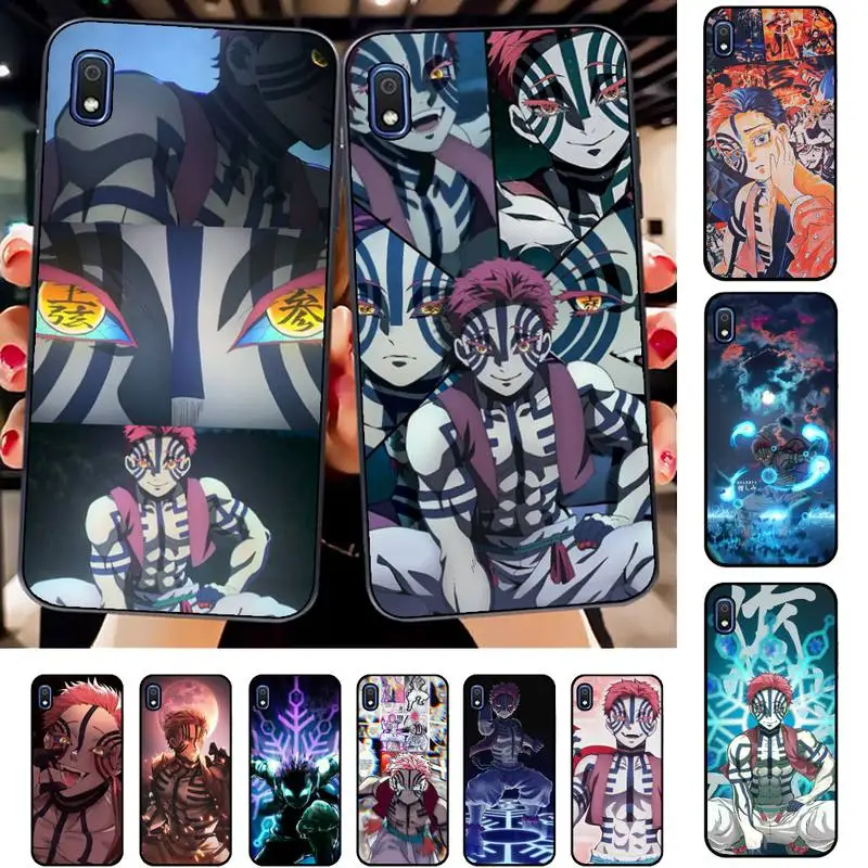 

Akaza Demon Slayer Phone Case for Samsung A51 01 50 71 21S 70 31 40 30 10 20 S E 11 91 A7 A8 2018