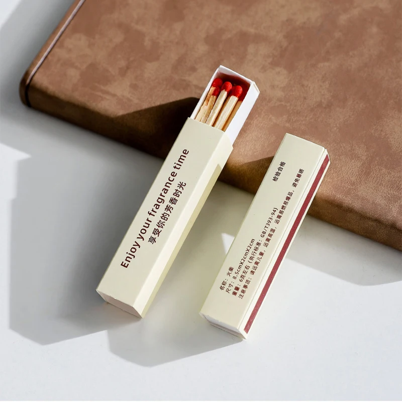 

12 Matchsticks Candle Matches Fireplace Matchsticks for Candles on Box with Striker Long Matche Scented Candle Accessories