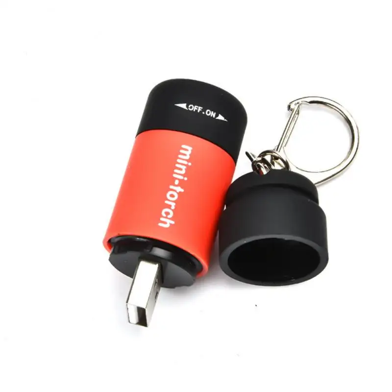 

Светодиодные мини-фонарики светильник USB, перезаряжаемый портативный фонарик, брелок, водонепроницаемый