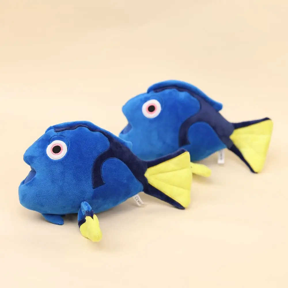 Фото Плюшевые игрушки Emperor Surgeonfish: высокоэластичные, коротковорсовые, с эффектом облачного прикосновения, круглыми глазами, упругие, с синей подкладкой, компаньоны, подарки для девочек №5