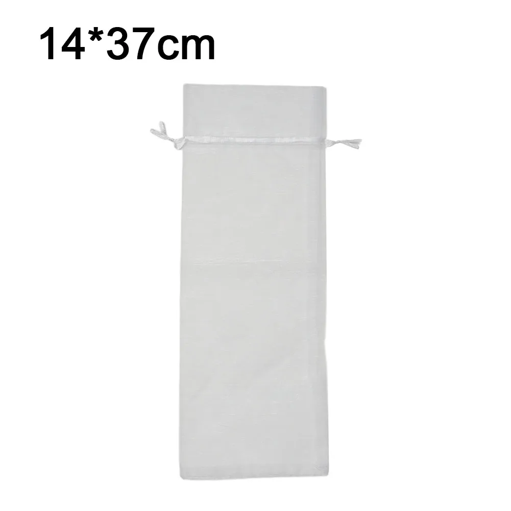 

Fashionable Bundle Pocket Drawstring Bag Packing Favors Organza Wedding Party Wine Bag 14*37cm 30PCS/lot Adjustable