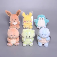 mini pokemon peluche cute eevee pikachu squirtle bulbasaur charmander anime stuffed toys pikachu plush toys pok%c3%a9mon children toy