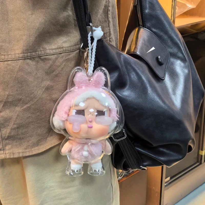 Прозрачный защитный чехол для серии POPMART CRYBABY виниловый плюшевый лица