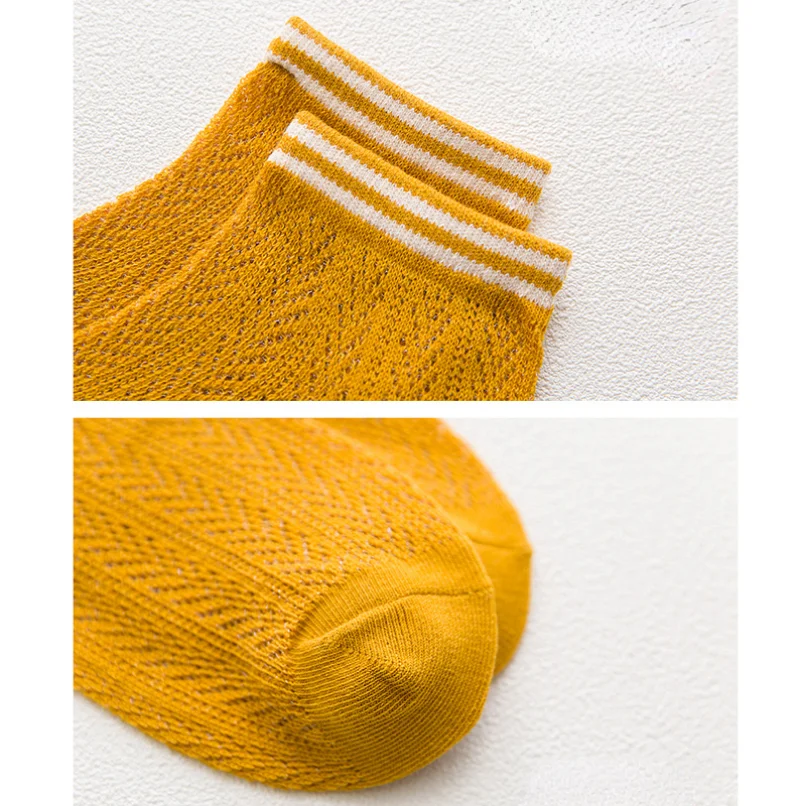 5 Pairs Ankle Sock Boat Women Striped No Show Non Slip Invisible Low Cut Harajuku Socks Lot Set 10 Pcs Female Summer Ladies