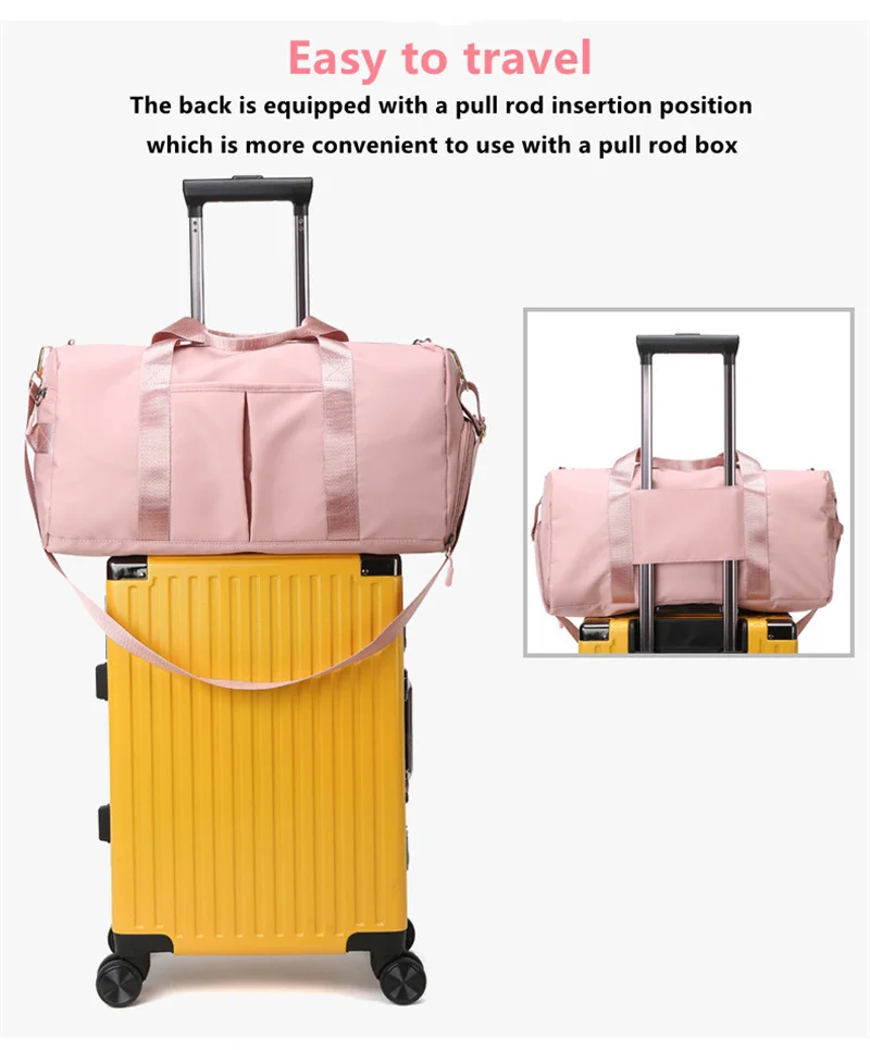 Fashion Women'S Travel Bag Large Capacity Shoulder Sports Bag Weekender Voyage Packing Cubes For Travel Organizer Oxford Handbag