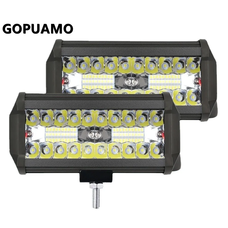 

New Led light bar 120w Led bar 8000LM Square Spotlight Off road LED Work Light For Car Truck 4X4 4WD Car SUV ATV White