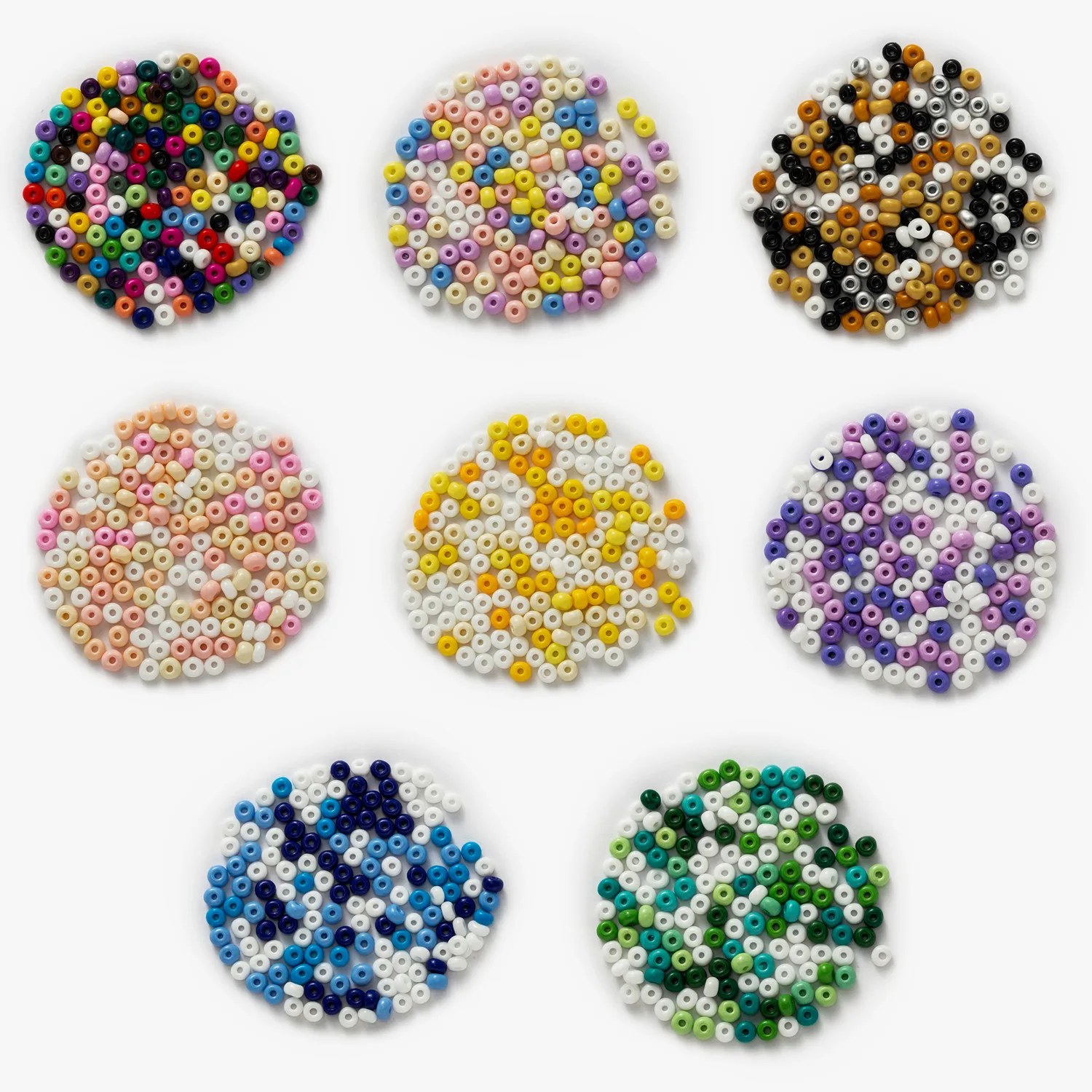 

10g Spacer Seed Glass Beads Finding Jewelry Making Sewing Decor Pendant Headware Necklace Bracelet Earring Accessories DIY 2-4MM