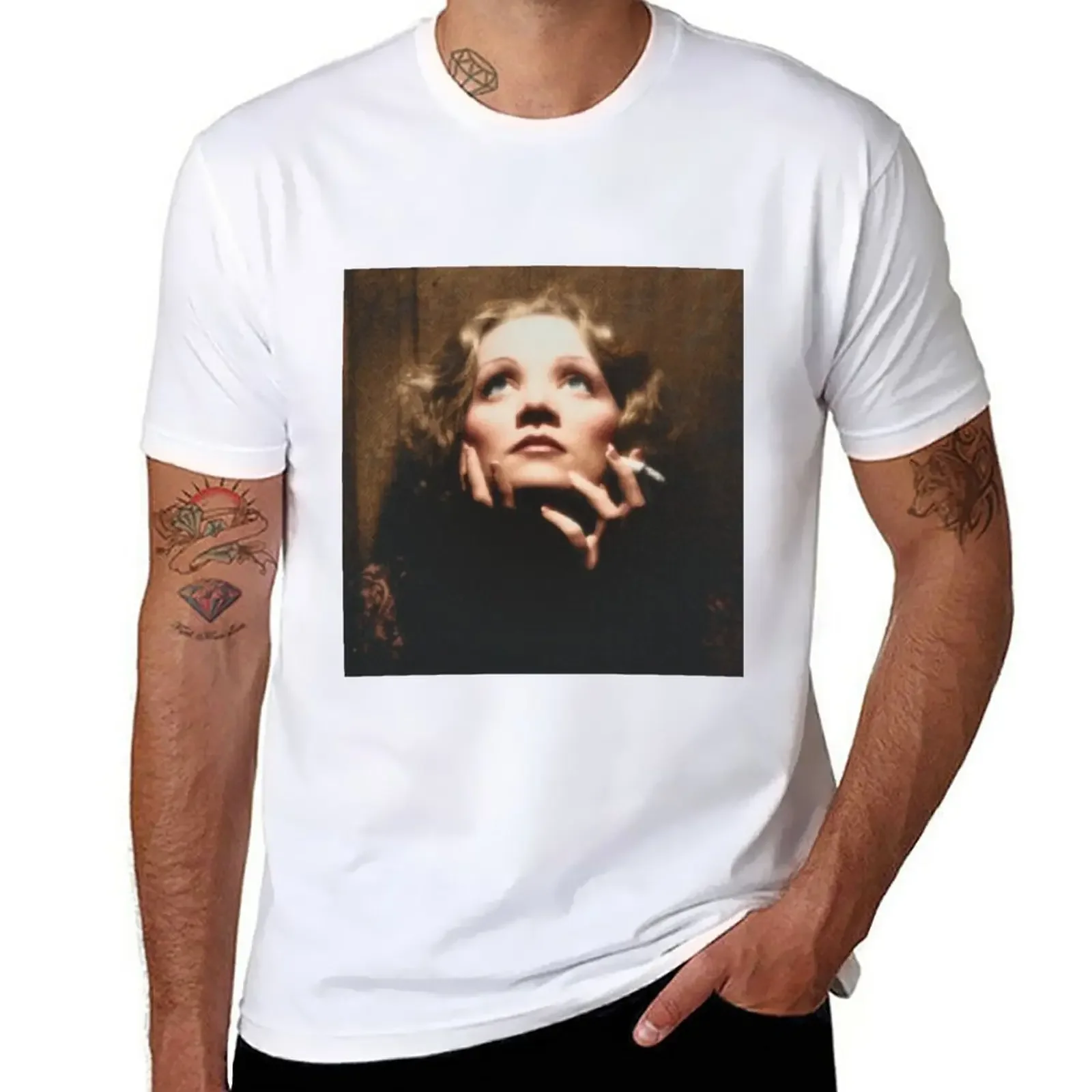 Новая цветная футболка Marlene Dietrich индивидуальная блузка футболки для мужчин