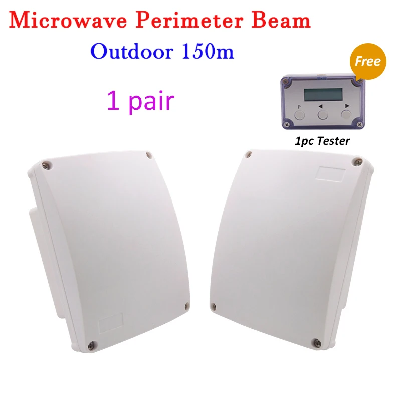 

Wired Outdoor Waterproof Microwave Beam Detector Microwave Barrier Detection Distance 150 Meters for Factory Garden Security