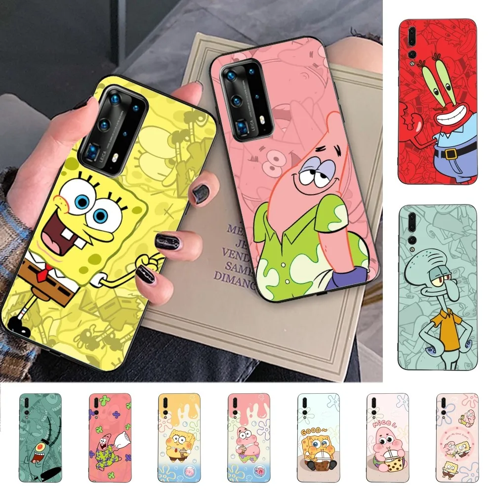 

S-Spong-ebobes Phone Case For Huawei P 8 9 10 20 30 40 50 Pro Lite Psmart Honor 10 lite 70 Mate 20lite