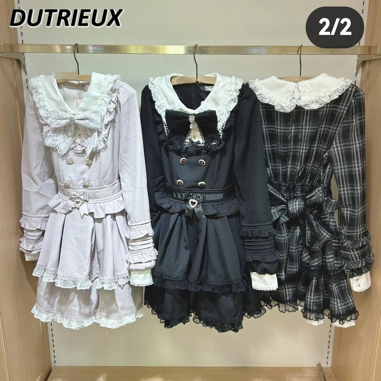 Двухслойное платье DUTRIEUX из полиэстера и хлопка для девочек