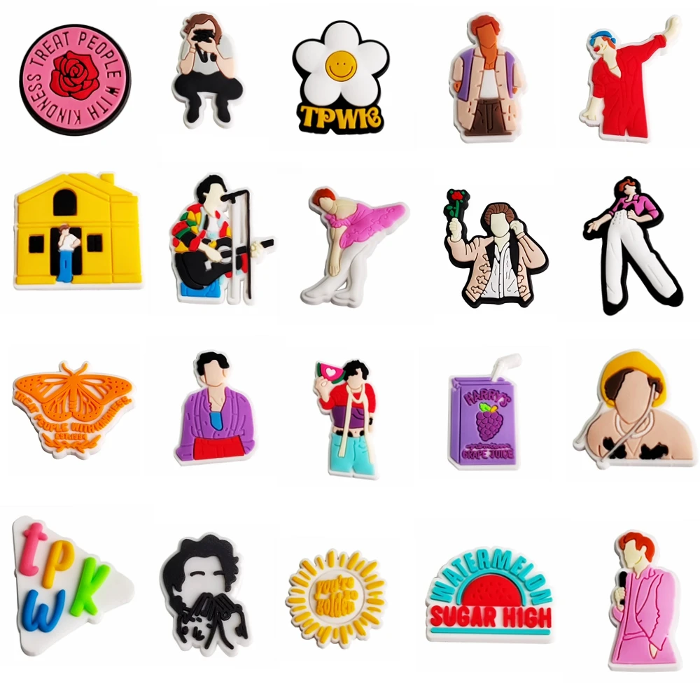 

New Product Fashion Singer JIBZ/Croc Shoe Charms Garden Accessories Buckle Fit Women Men Clog Sandals Decorate Wrist Stra Gift