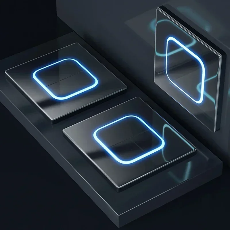 Панель из закаленного стекла с настенной кнопкой