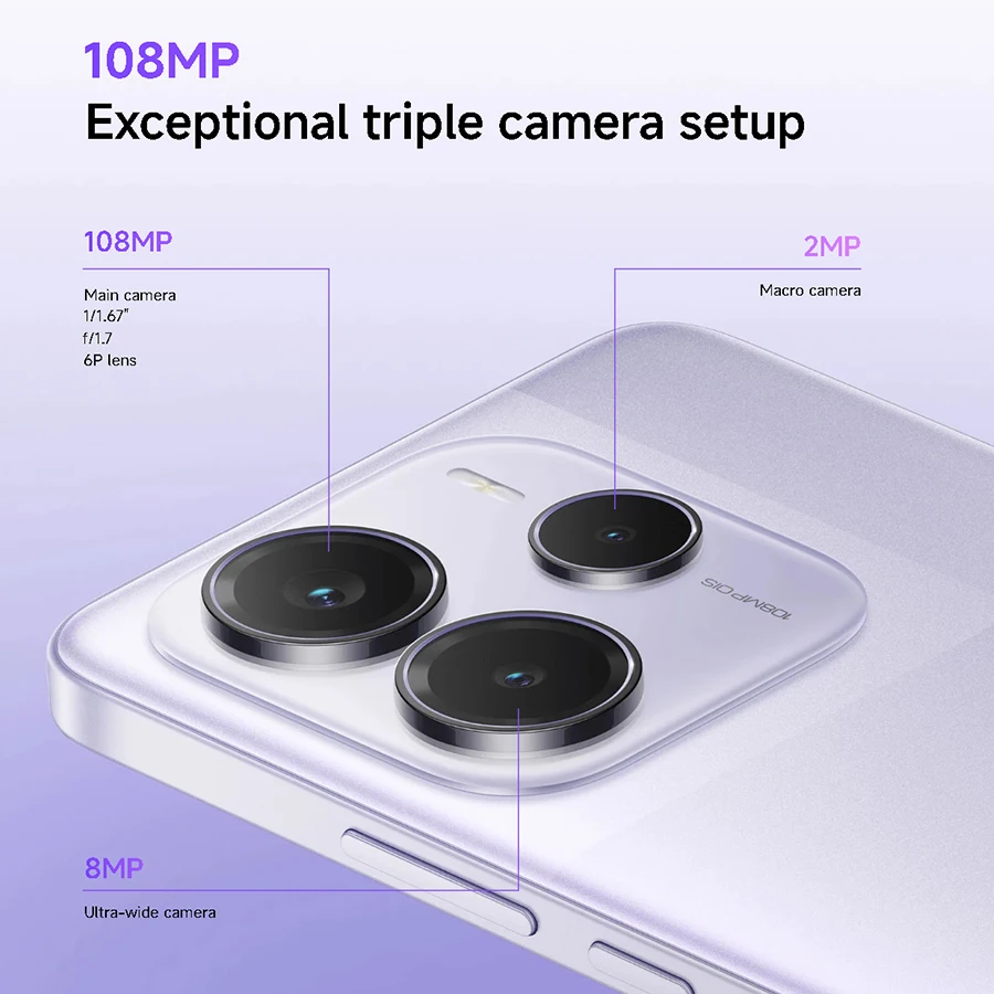 Фото Глобальная версия Xiaomi Redmi Note 14 5G Смартфон NFC 108MP Камера MTK Размер 7025-Ультра 45 Вт Турбо Зарядка №4